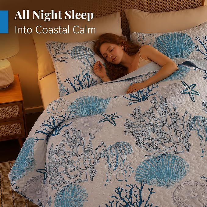 weigelia Coastal Quilt Set King Size - Image 4