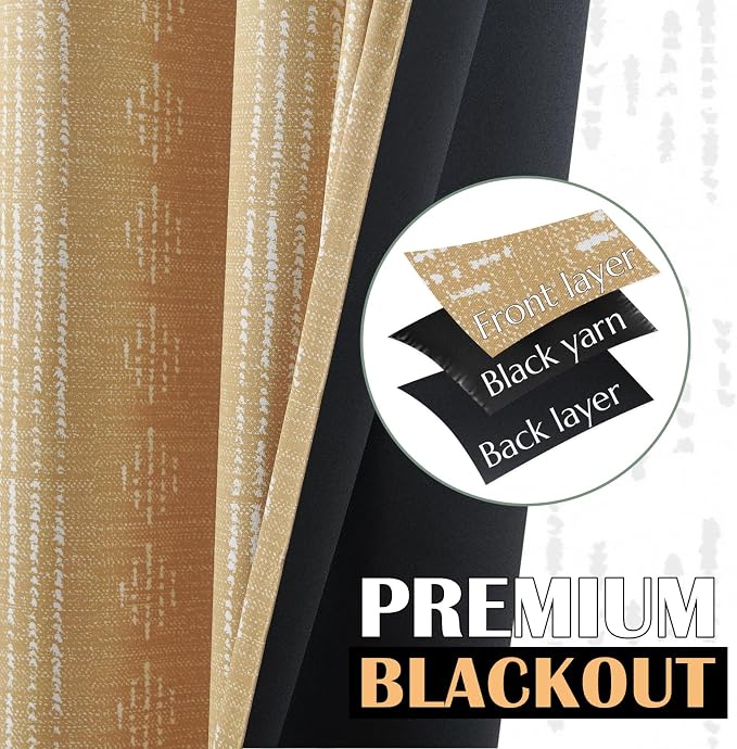 jinchan Boho Blackout Curtains 84 Inches Long - Image 3