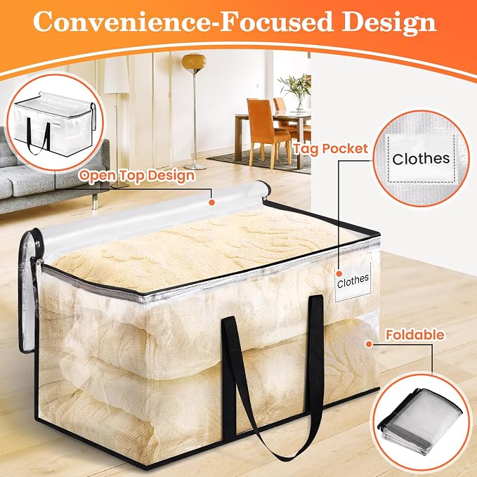 Moving Bags, Extra Large Heavy Duty Storage Bags, 8 Packs | Packing Bags - Image 4