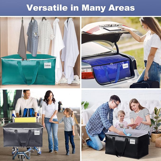 StorageRight Moving Bags, Moving Boxes, 93L 6-Pack Sotrage Bags, 4 Colors | - Image 7