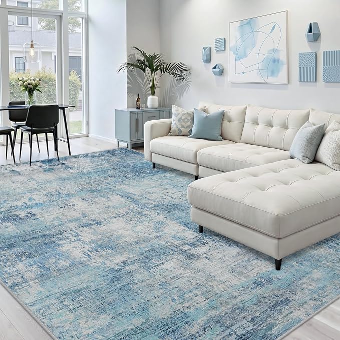 RELEANY Washable 5'x7' Abstract Area Rug - Image 9