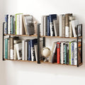 2-Layer Wall Bookshelf for Book Storage, Floating Book Shelves for Wall by ART-GIFTREE