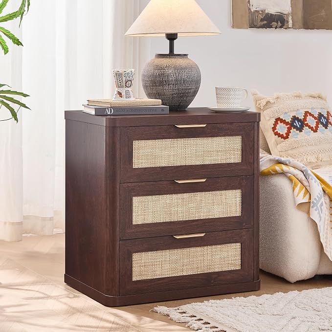 LEYAOYAO Rattan 23" Nightstands Set of 2 - Image 7