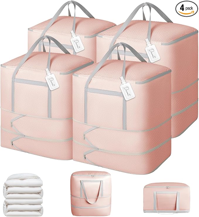 Comforter Storage Bag - 120L Bedding Storage Bags by EasortmPackingCubes