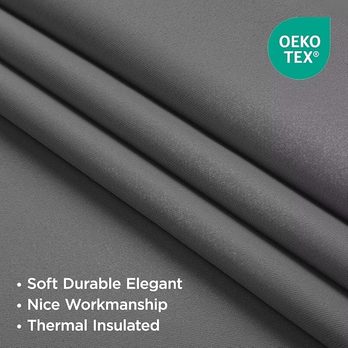 Joydeco Blackout Curtains 63 Inch Length 2 Panels Set, Thermal Insulated Long - Image 3