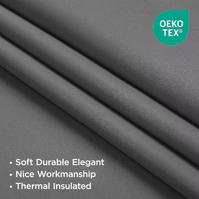 Joydeco Blackout Curtains 84 Inch Length 2 Panels Set, Thermal Insulated Long - Image 3