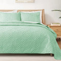 Exclusivo Mezcla Twin Quilt Set, Sage Green | Lightweight Soft Bedspreads by ExclusivoMezcla