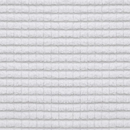 Easy-Going Stretch Oversized Loveseat Slipcover 1-Piece Sofa Cover Furniture Protector Couch Soft with Elastic Bottom for Kids Polyester Spandex Jacquard Fabric Small Checks Snow White