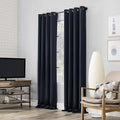 Sun Zero Nordic 2-pack Theater Grade Extreme 100% Blackout Grommet Curtain by SunZero%E2%84%A2