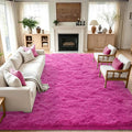 10x14 Extra Large Hot Pink Fluffy Soft Area Rug Non-Slip by ModernHomeDecor