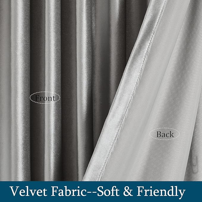PRIMROSE Light Grey Curtains 102 inch - Image 5