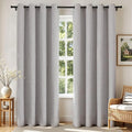 Joydeco Blackout Curtains 72 Inches Long 2 Panels Burg, Room Darkening Curtains by JOYDECO
