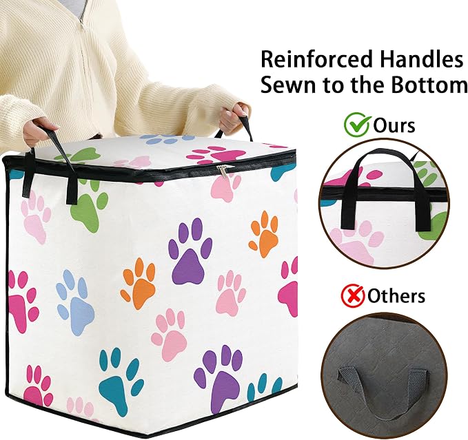 2pcs blanket storage bag for under bed, closet organizers 95L | clothing - Image 4