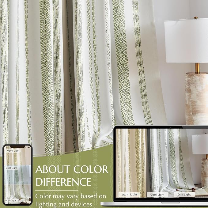 jinchan Boho Blackout Curtains 63 Inch Length - Image 7