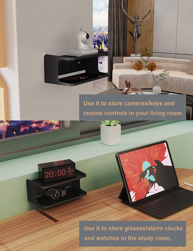 Bedside Wall Shelf Organizer, Small Bedside Shelf, | Wall Mount - Image 5