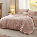 Bedsure Twin/Twin XL Comforter Set, Light Pink Soft Prewashed Bedding by Unknown