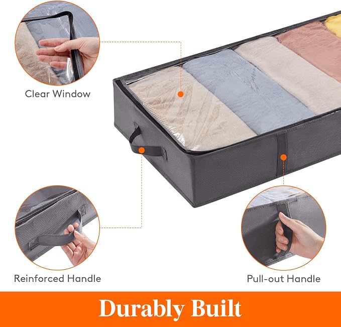 Lifewit 4 Pack UnderBed Storage Bags - Image 5