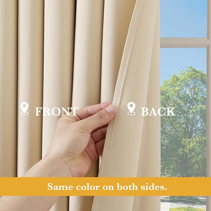 RYB HOME Blackout Thermal Insulated Curtain - Image 5
