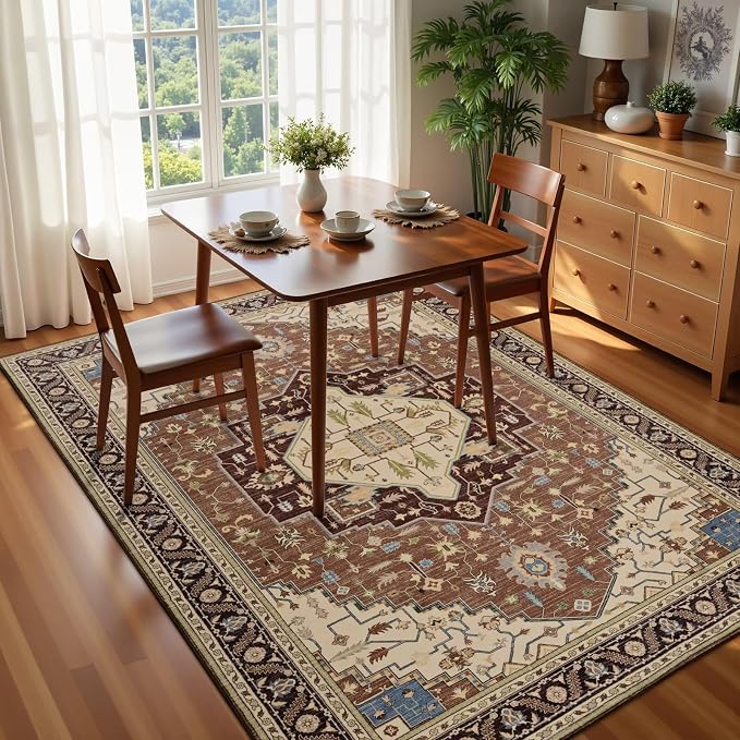 Macgace Washable Vintage Area Rug - Image 2