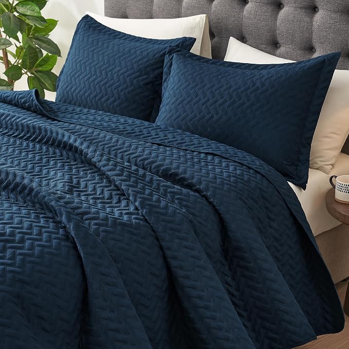 Hansleep Navy Quilt Queen Size - Image 3