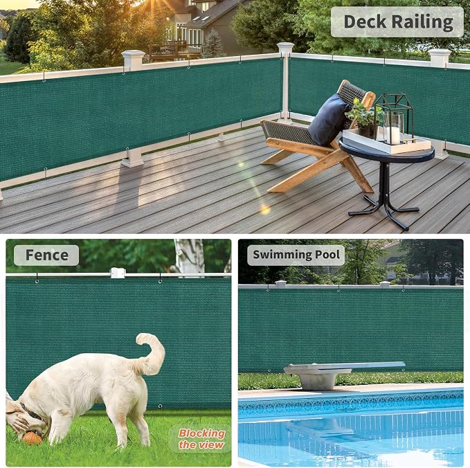 LOVE STORY 3' x 10' Balcony Privacy Screen Cover - Image 6