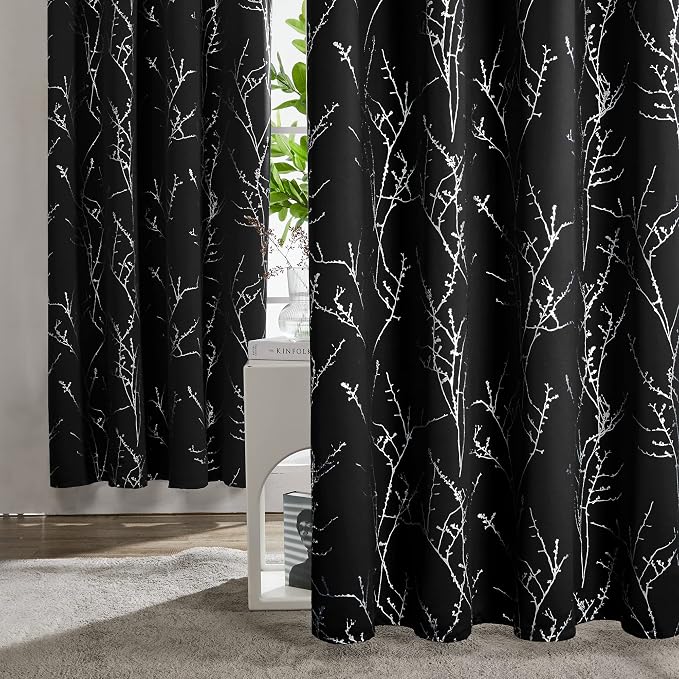 Deconovo Living Room Curtains 72 Inches Long, Thermal Insulated, Room Darkening - Image 4
