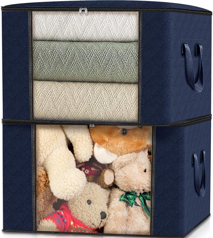 10 Pack Storage Bags for Clothes Blanket Storage Bins - Image 5