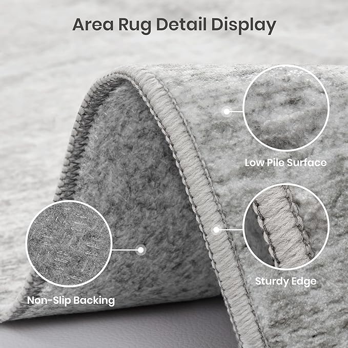 2x5 Rug Runners for Hallways, Washable Runner Rug Non Slip, Thin & Lighweight - Image 7