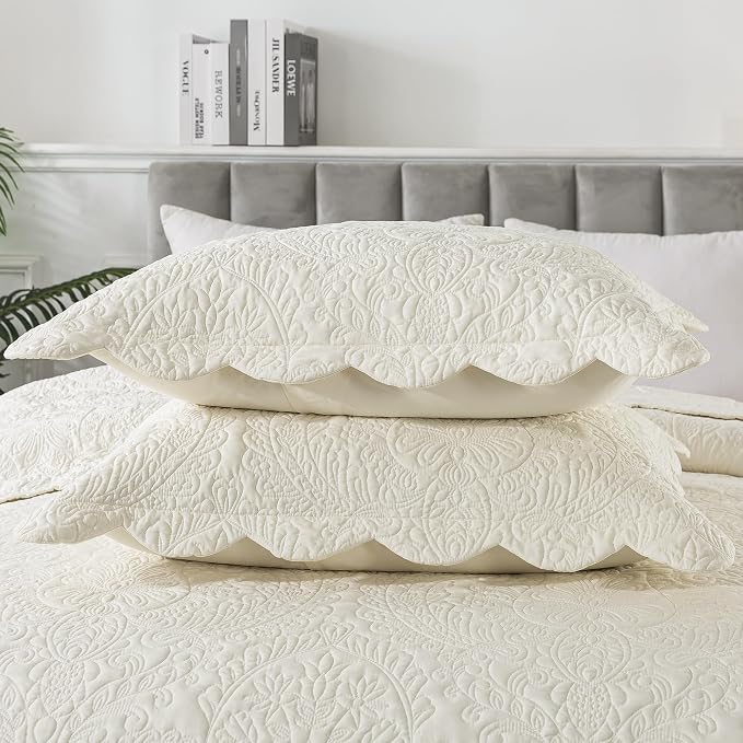 HoneiLife Oversized Queen Bedspreads 110x106- Queen Size Quilt Bedding Sets - Image 4