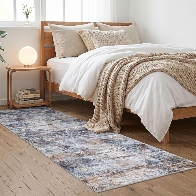 Abstract Runner Rug 2x6 Ft Washable Runners - Image 9