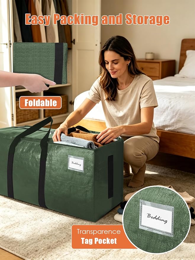 SWEET DOLPHIN 8 Pack 200LB Heavy-Duty Moving Bags - Image 3