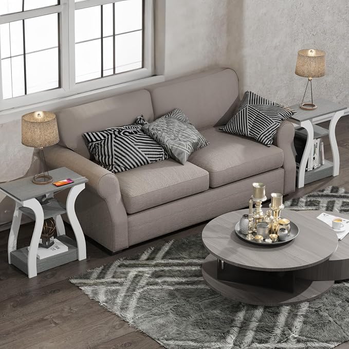 FROMJBEST End Tables Living Room Set of 2 - Image 9