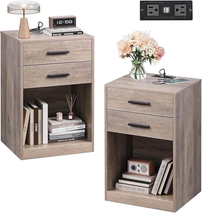 WLIVE Nightstands Set of 2 by WLIVE