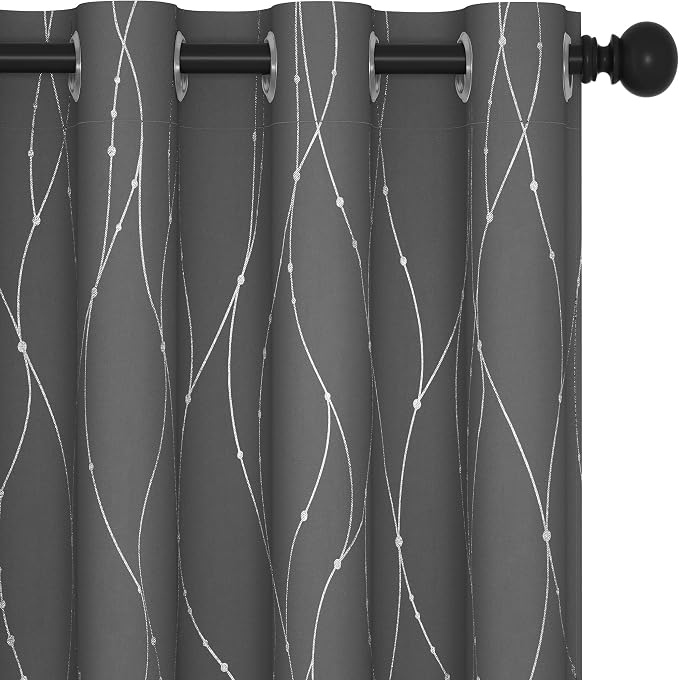 Deconovo Living Room Curtains 84 Inches Long, Thermal Insulated, Room Darkening by Unknown