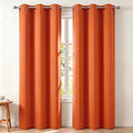 Diraysid Orange Grommet Blackout Curtains by Diraysid%2C+refresh+your+life