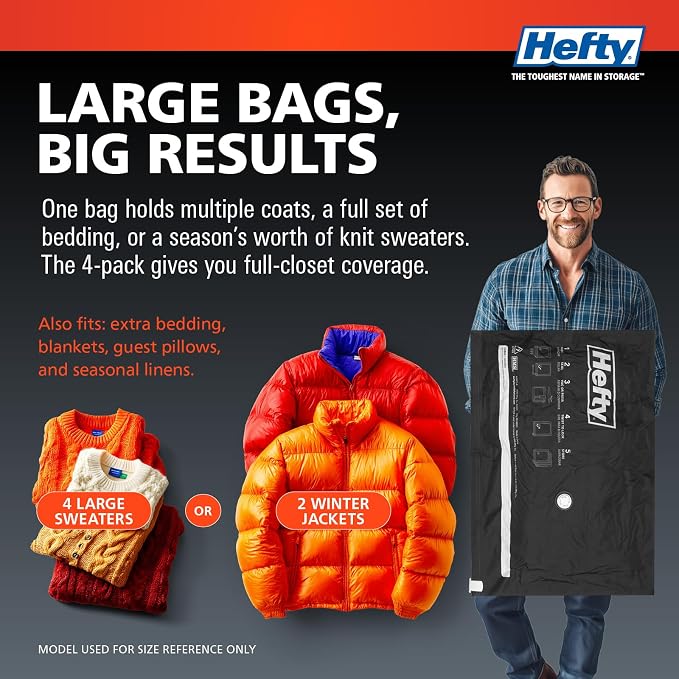 Hefty MAX Shrink-Pak Vacuum Seal Storage Bags - Image 5