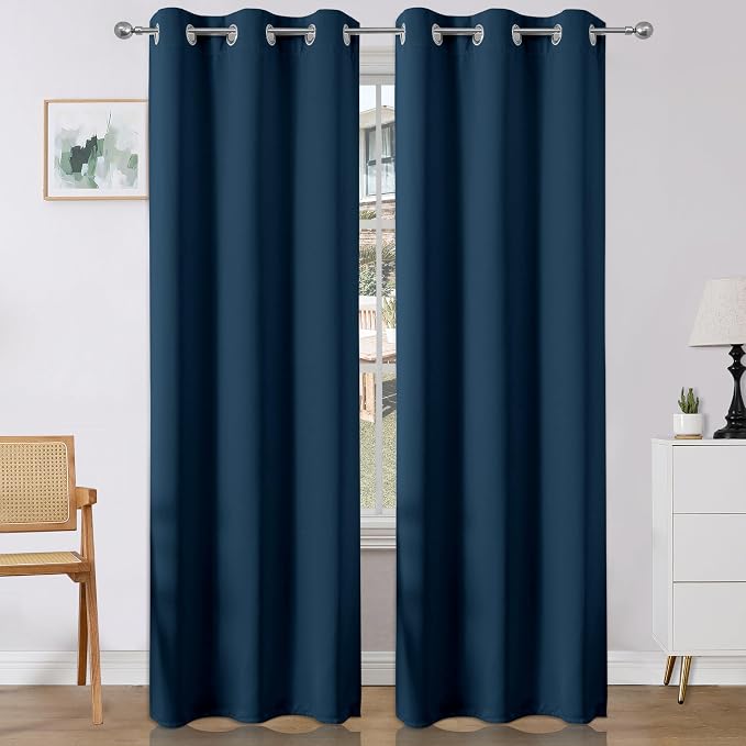 Joydeco Blackout Curtains 95 Inches Long 2 Panels Set, Thermal Insulated Long by JOYDECO