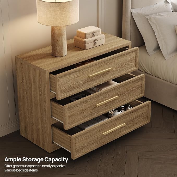 SICOTAS Oversized Nightstands Set of 3 - Image 4