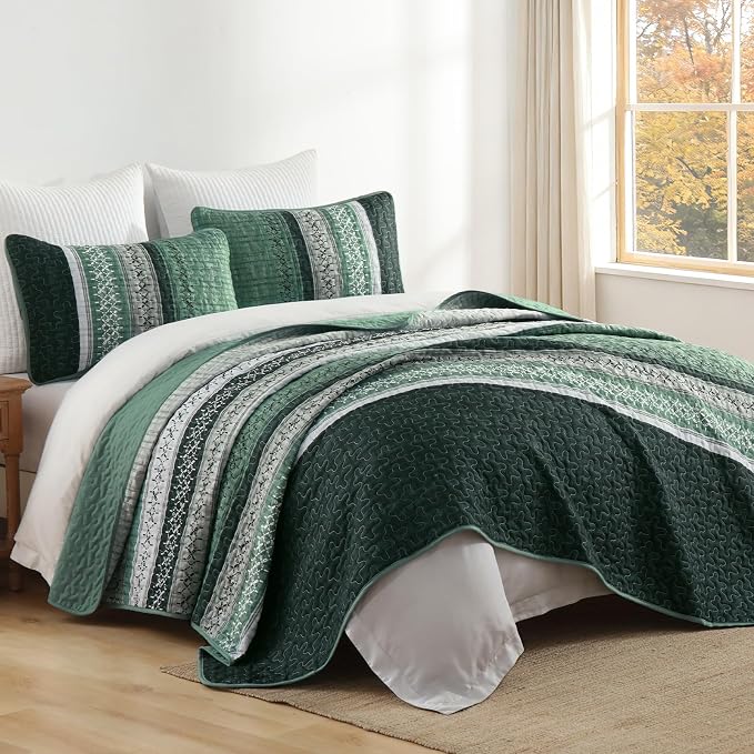 Cottolester Quilt Queen Size, All Seasons Microfiber Quilt Bedding Sets - Image 9