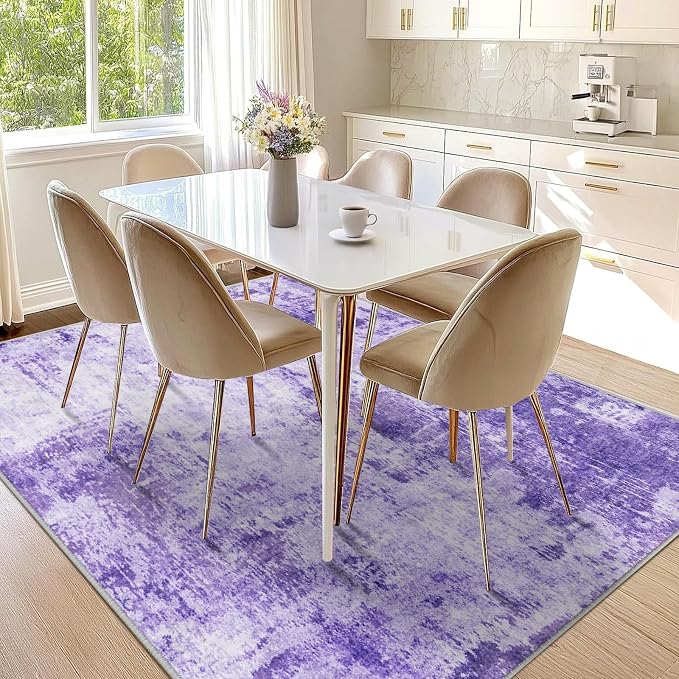 RELEANY Washable 6'x8' Abstract Area Rug - Image 9