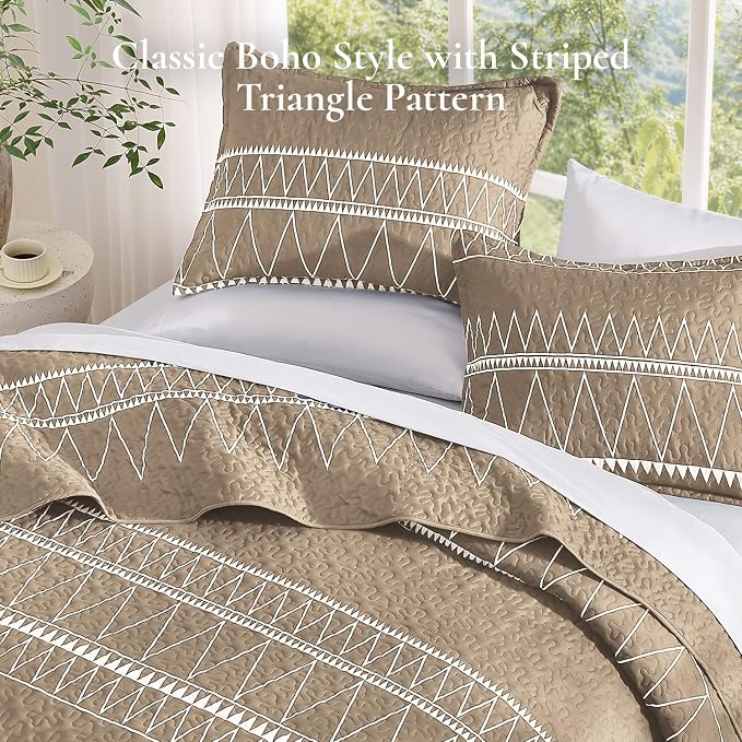 Taupe Quilts Queen Size - Image 4