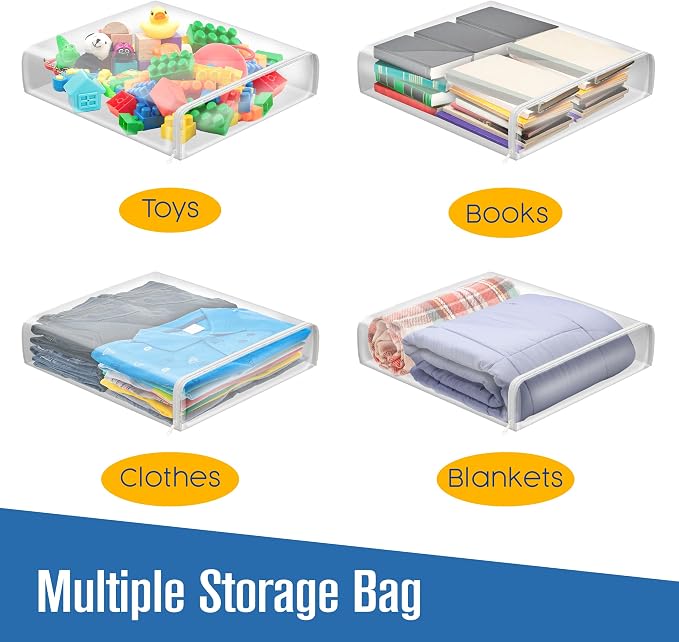 Sweater Bags Moth Proof, Clothing Storage Bags, 5 Pack | Houseables Bag - Image 4
