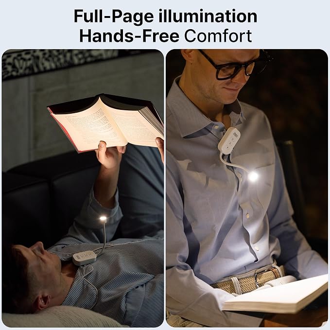 Clip-On Light for Clothes with Portable Case – Book Light, USB Rechargeable LED - Image 3