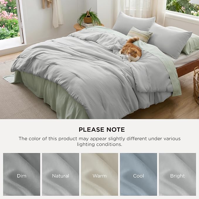 Bedsure King Comforter Set, 3 Pieces GentleSoft Bed Set, 1 Lightweight - Image 7