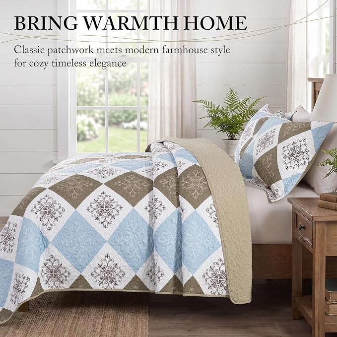 Etwel Lightweight Queen Size Quilt Set - Image 2