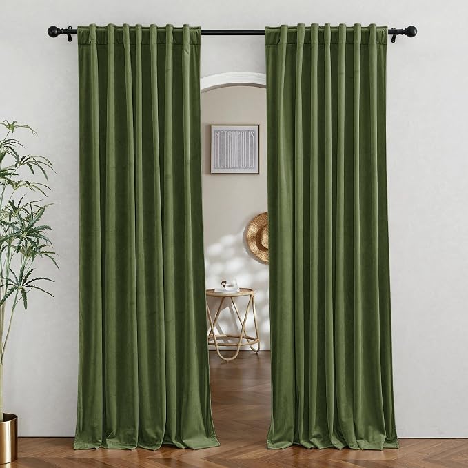 RYB HOME Velvet Room Darkening Curtains by RYBHOME