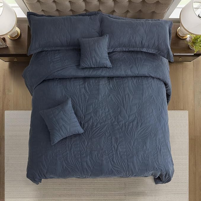 HZ & HY Oversized King Bedspreads 128x120, 5-Piece Quilt Set, Lightweight - Image 6