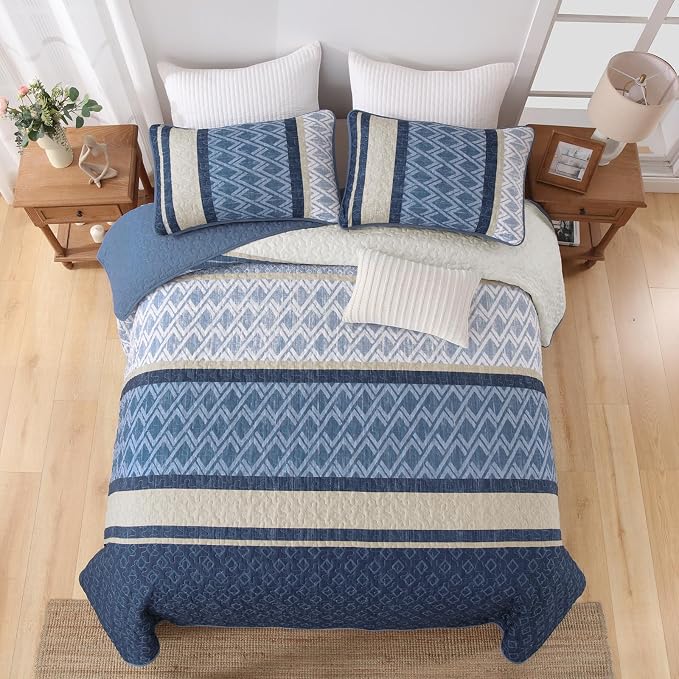 Dinjoy Boho Quilt Sets, Coverlet Bed Sets - Image 4