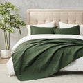 Hansleep Olive Green Quilt Queen Size by Hansleep