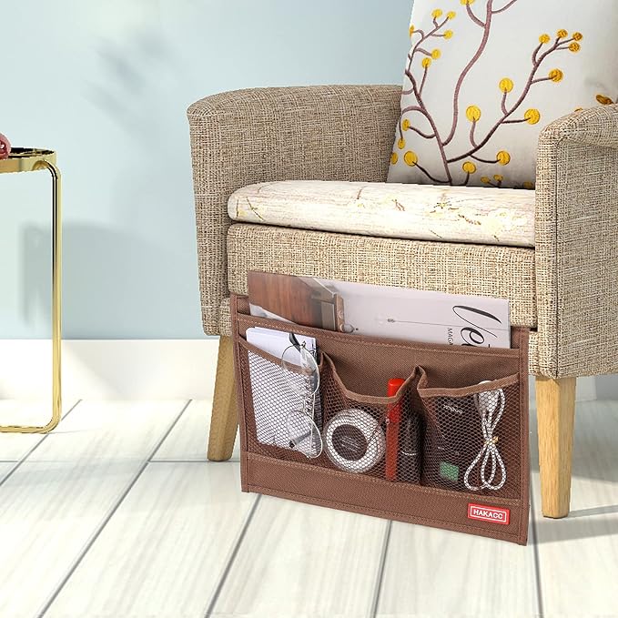 HAKACC Bedside Storage Organizer, Remote Control Holder, Bed Pockets | Bedside - Image 6